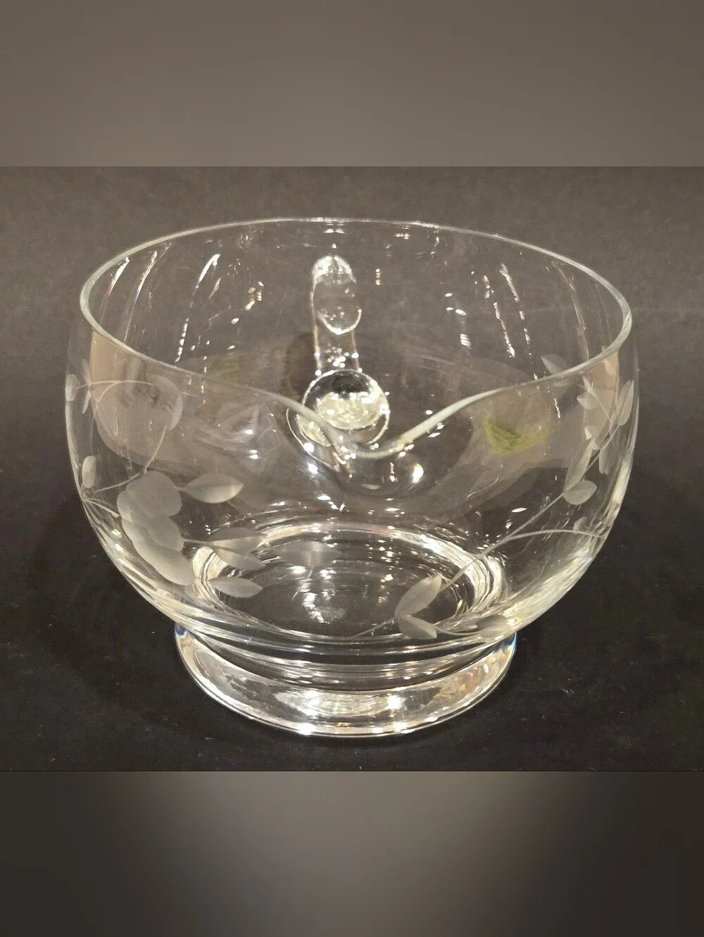 Vintage Princess House Heritage Crystal Creamer Pitcher with Handle